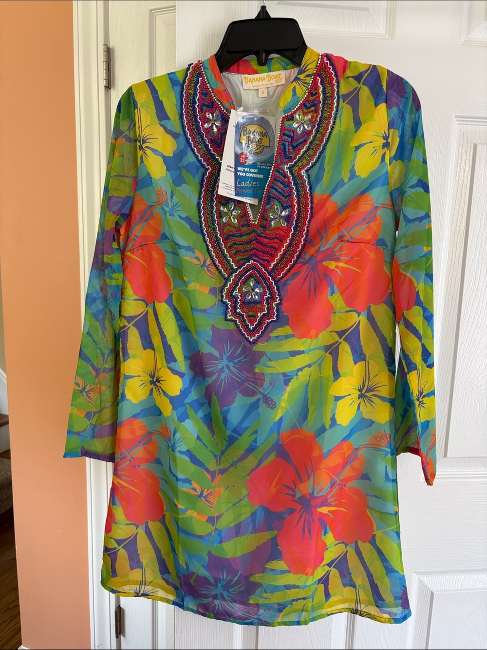 Banana Boat Vibrant Floral Swim Coverup in Multi-Color